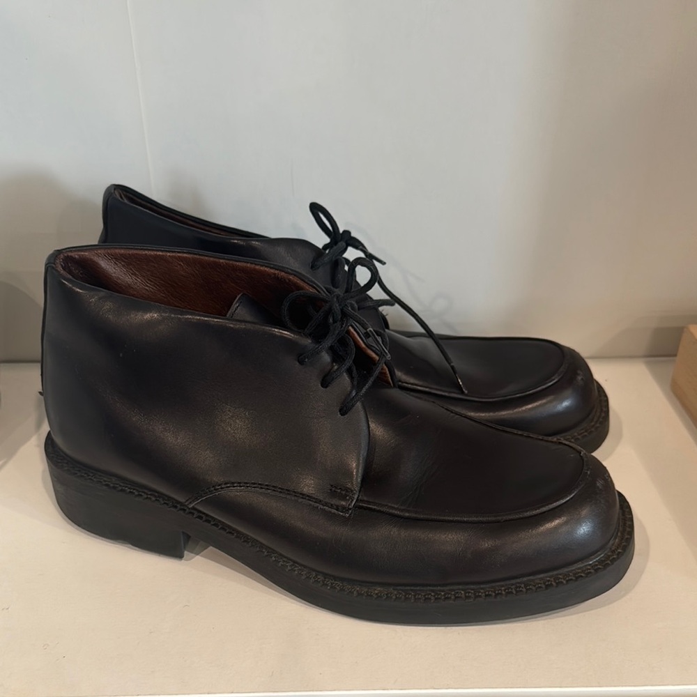 BANANA REPUBLIC- Classic Black Leather Men's Shoes‎